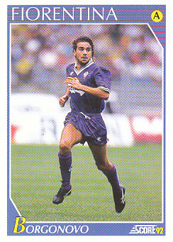 Stefano Borgonovo Fiorentina Score 92 Seria A #86